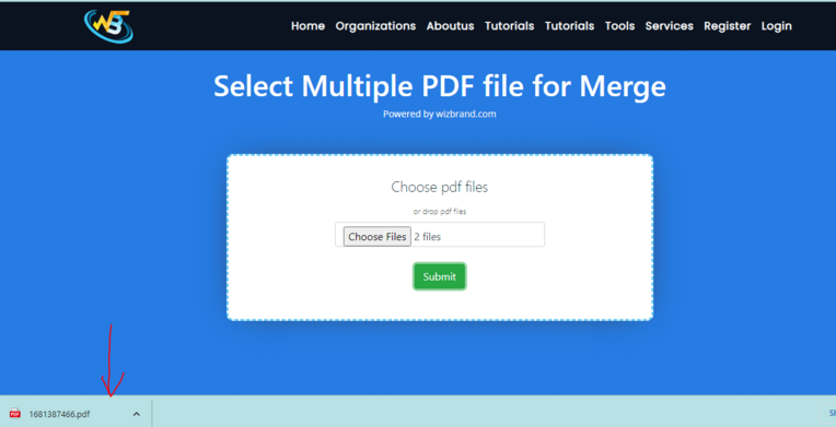 Select Multiple PDF file for Merge – Best DevOps