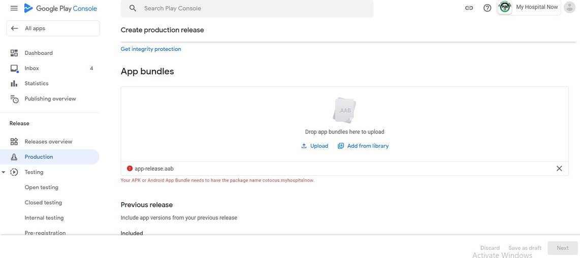 Google Play upload problem: “Your Android App Bundle needs to have the ...