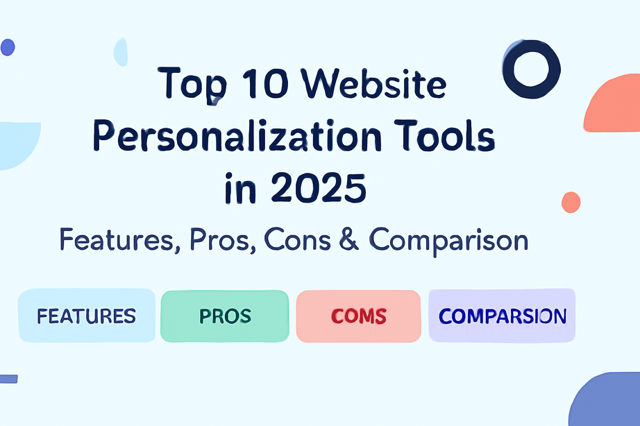 Top 10 Website Personalization Tools in 2026: Features, Pros, Cons ...