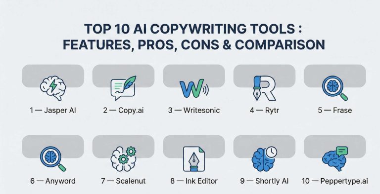 Top 10 AI Copywriting Tools : Features, Pros, Cons & Comparison – Best ...