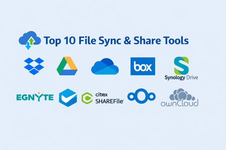 Top 10 File Sync & Share Tools: Features, Pros, Cons & Comparison ...