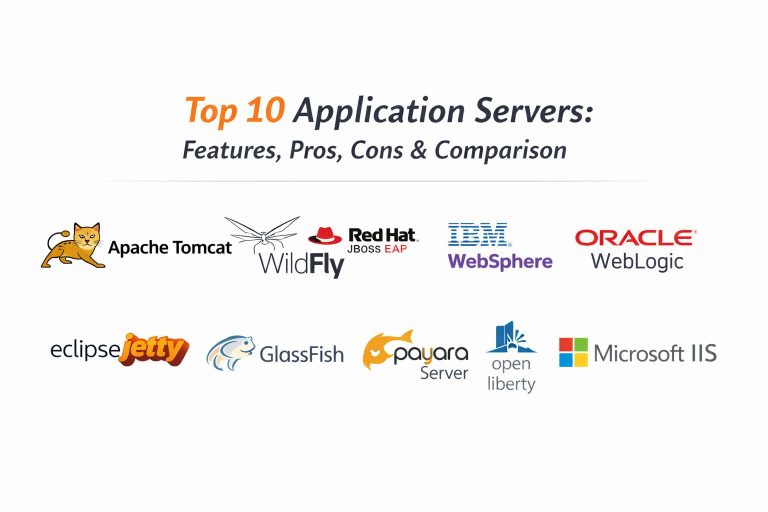 Top 10 Application Servers: Features, Pros, Cons & Comparison – Best DevOps