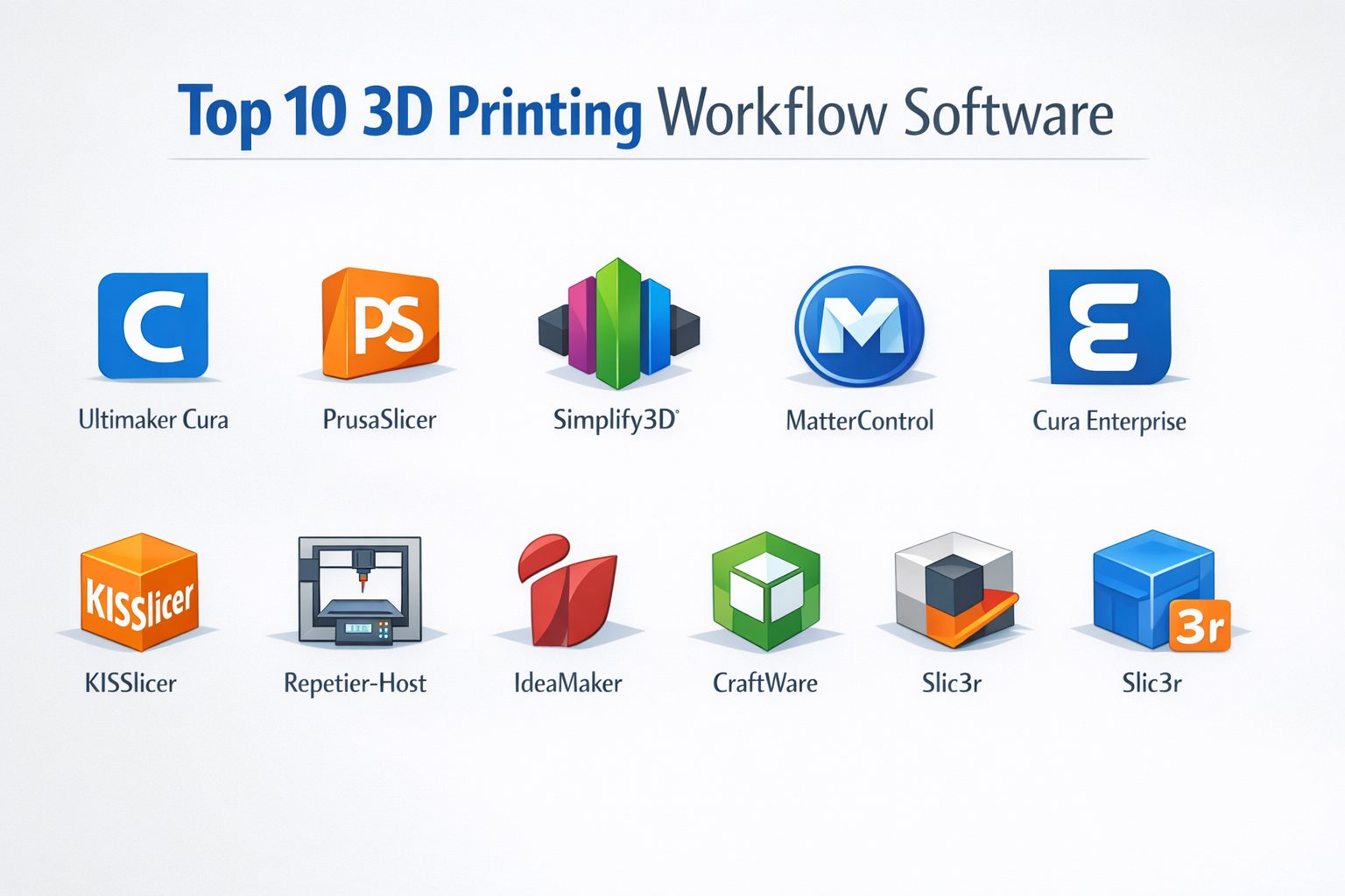 Top 10 3D Printing Workflow Software: Features, Pros, Cons & Comparison ...