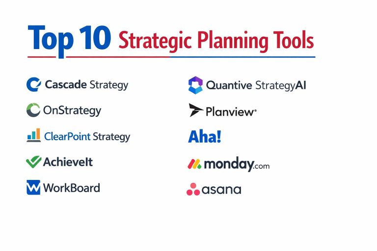Top 10 Strategic Planning Tools: Features, Pros, Cons and Comparison ...