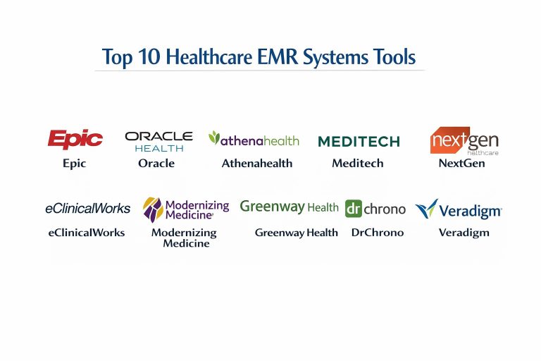 Top 10 Healthcare EMR Systems: Features, Pros, Cons & Comparison – Best ...