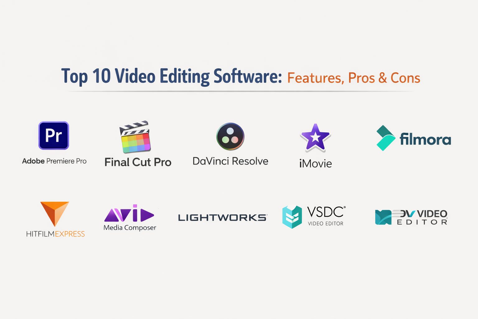 Top 10 Video Editing Software: Features, Pros, Cons & Comparison – Best ...