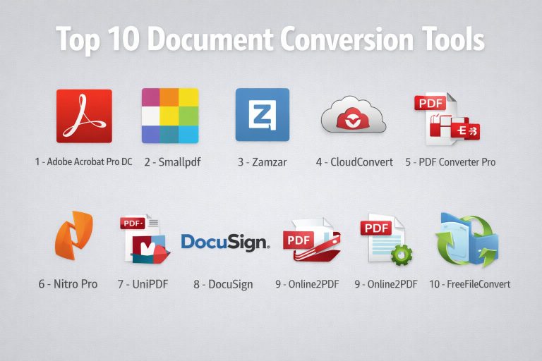 Top 10 Document Conversion Tools: Features, Pros, Cons & Comparison ...