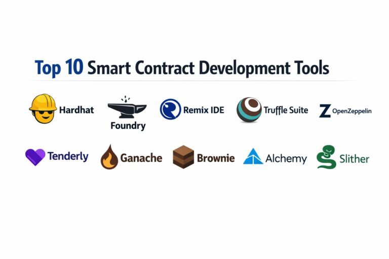 Top 10 Smart Contract Development Tools: Features, Pros, Cons ...